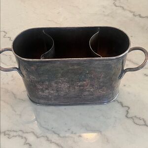 Vintage Silver Plated Double Wine Chiller